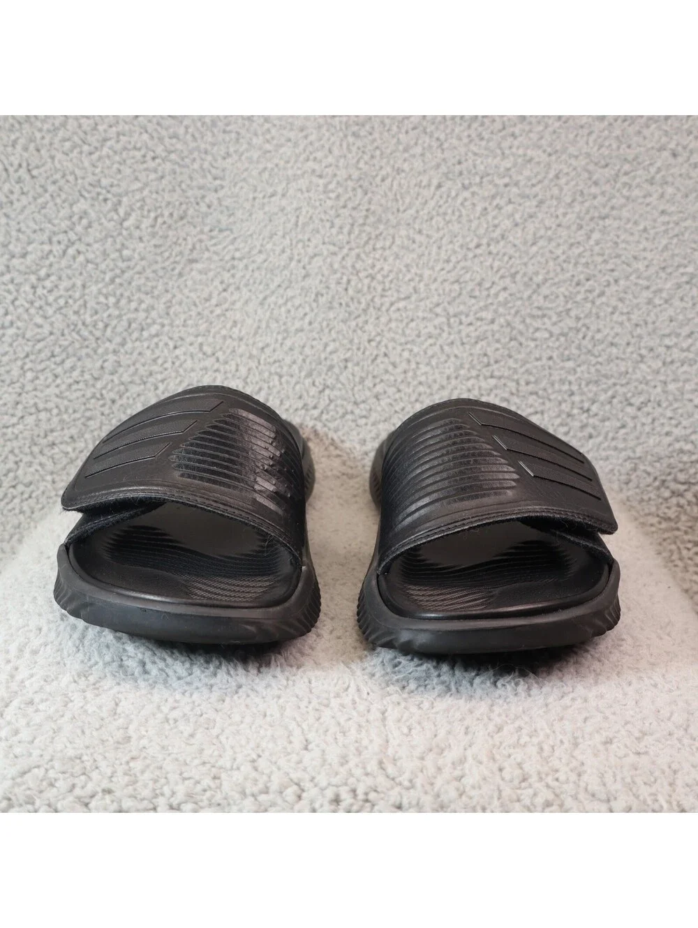 adidas Alphabounce Slide 2.0 Sandals Men Sz 9 Black GY9416